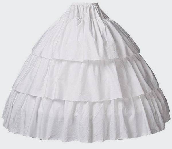 BEAUTELICATE A-line Full Shape Petticoat Floor-Length Bridal Dress Gown  Slip Cocktail Evening Party 1 Hoop P03 White Black : : Clothing