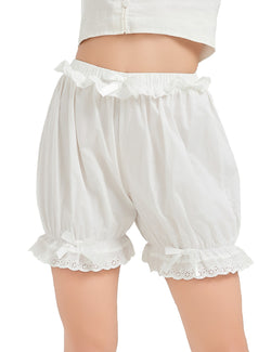 Women Cotton Costume Lace Bloomers Short Vintage Pettipants