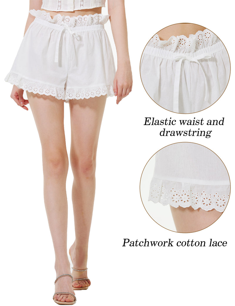 Women Cotton Mini Bloomers Short Vintage Pettipants