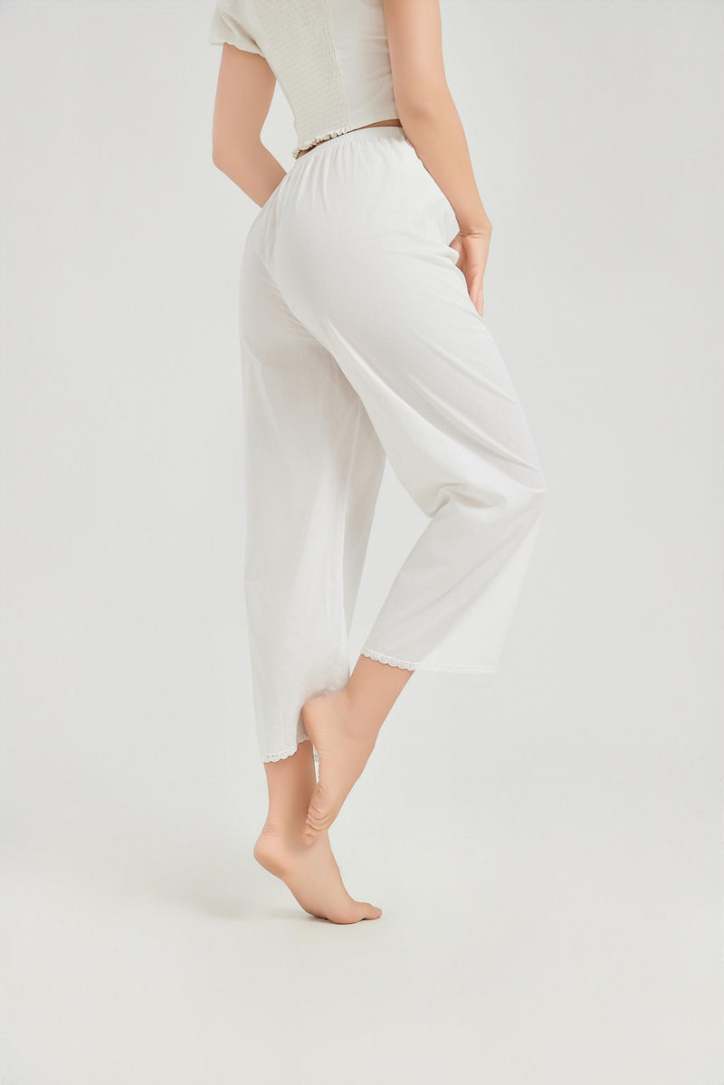 Long white Cotton Pajamas