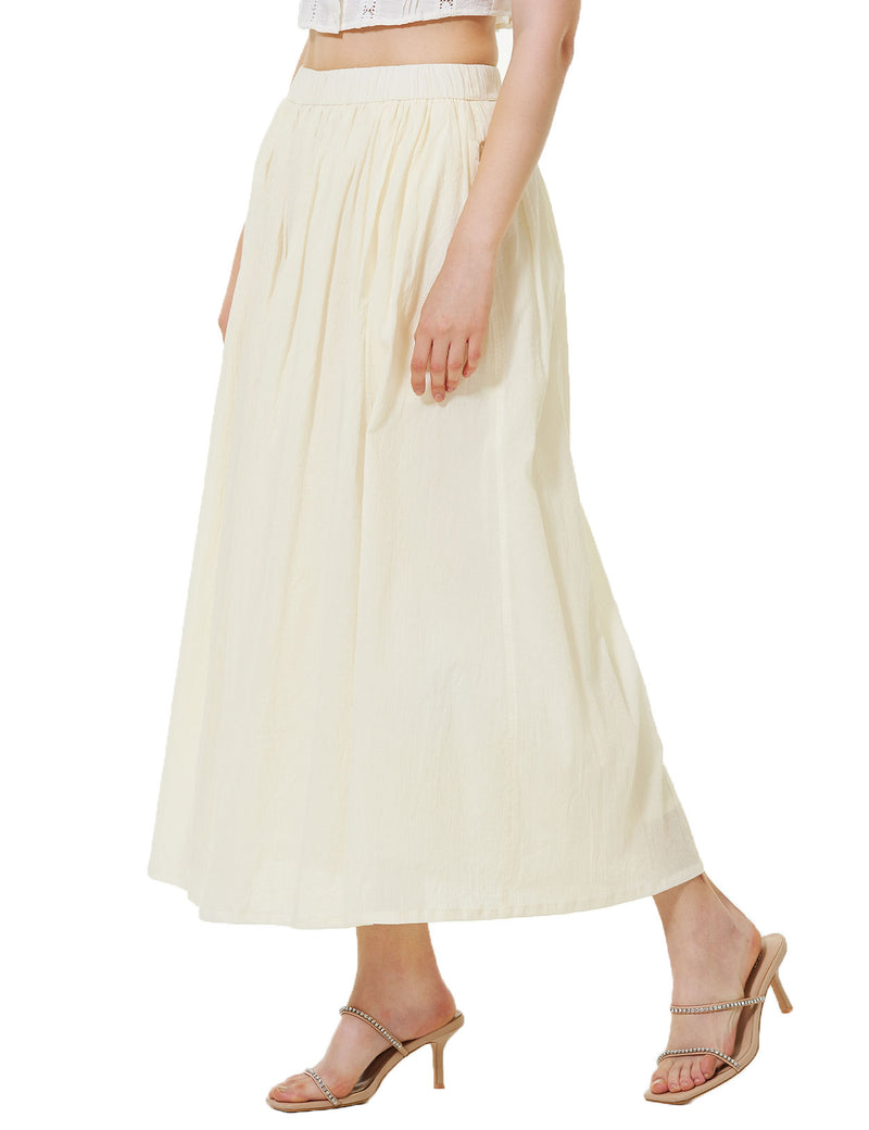 beige skirt long