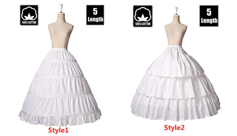 BEAUTELICATE Girls Petticoat 100% Cotton Crinoline Underskirt for Kids Flower Dress Slips 3 4 Hoops Light Ivory-P33