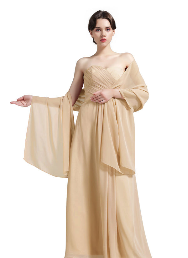 Sheer Soft Chiffon Bridal Women's Shawl For Special Occasions-S16