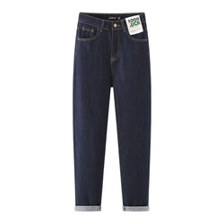 BEAUTELICATE Women Jeans Dark Blue- 01
