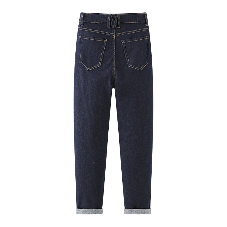 BEAUTELICATE Women Jeans Dark Blue- 01