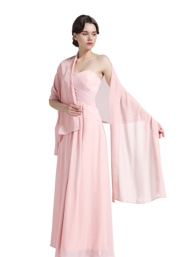 Sheer Soft Chiffon Bridal Women's Shawl For Special Occasions-S16