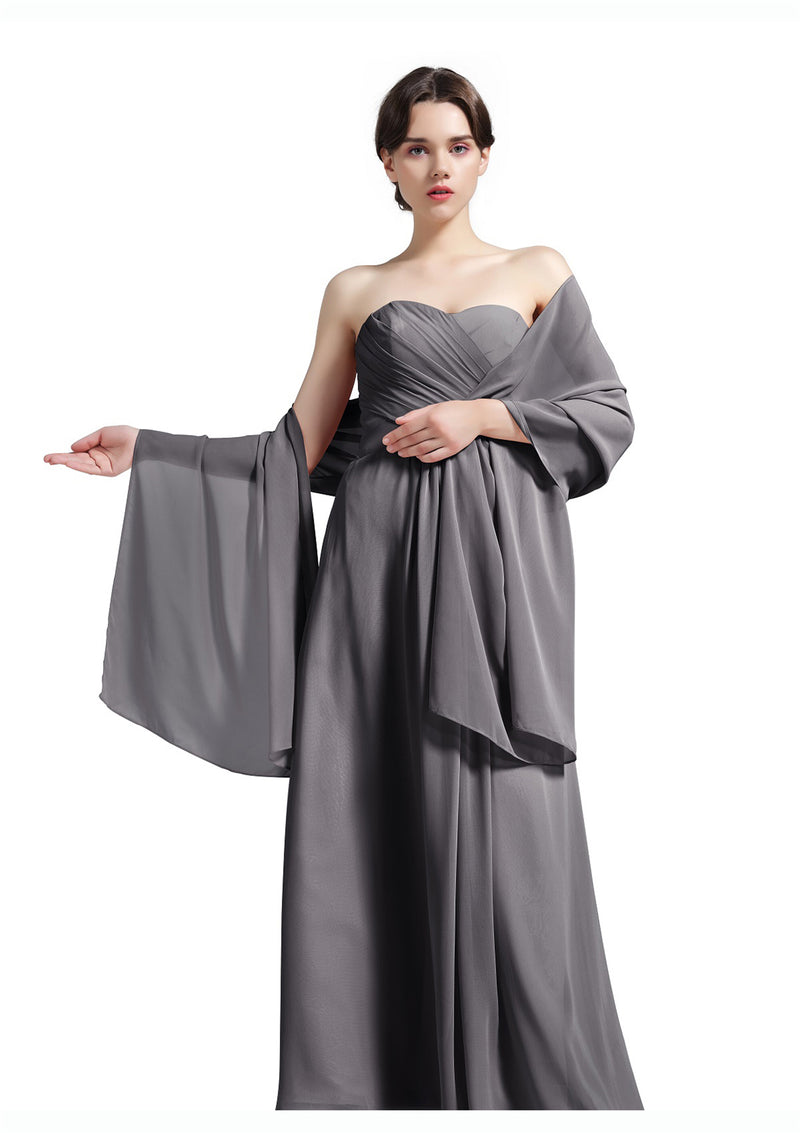 Sheer Soft Chiffon Bridal Women's Shawl For Special Occasions-S16