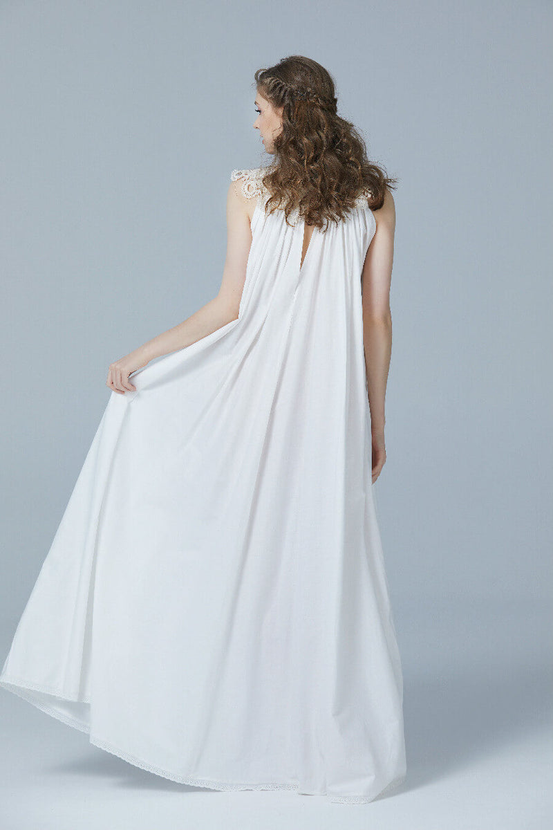 Victorian-Nightgown-for-Women-Vintage-Nightie-100%-Cotton-Sleeveless-Sleepwear-Long-Dress