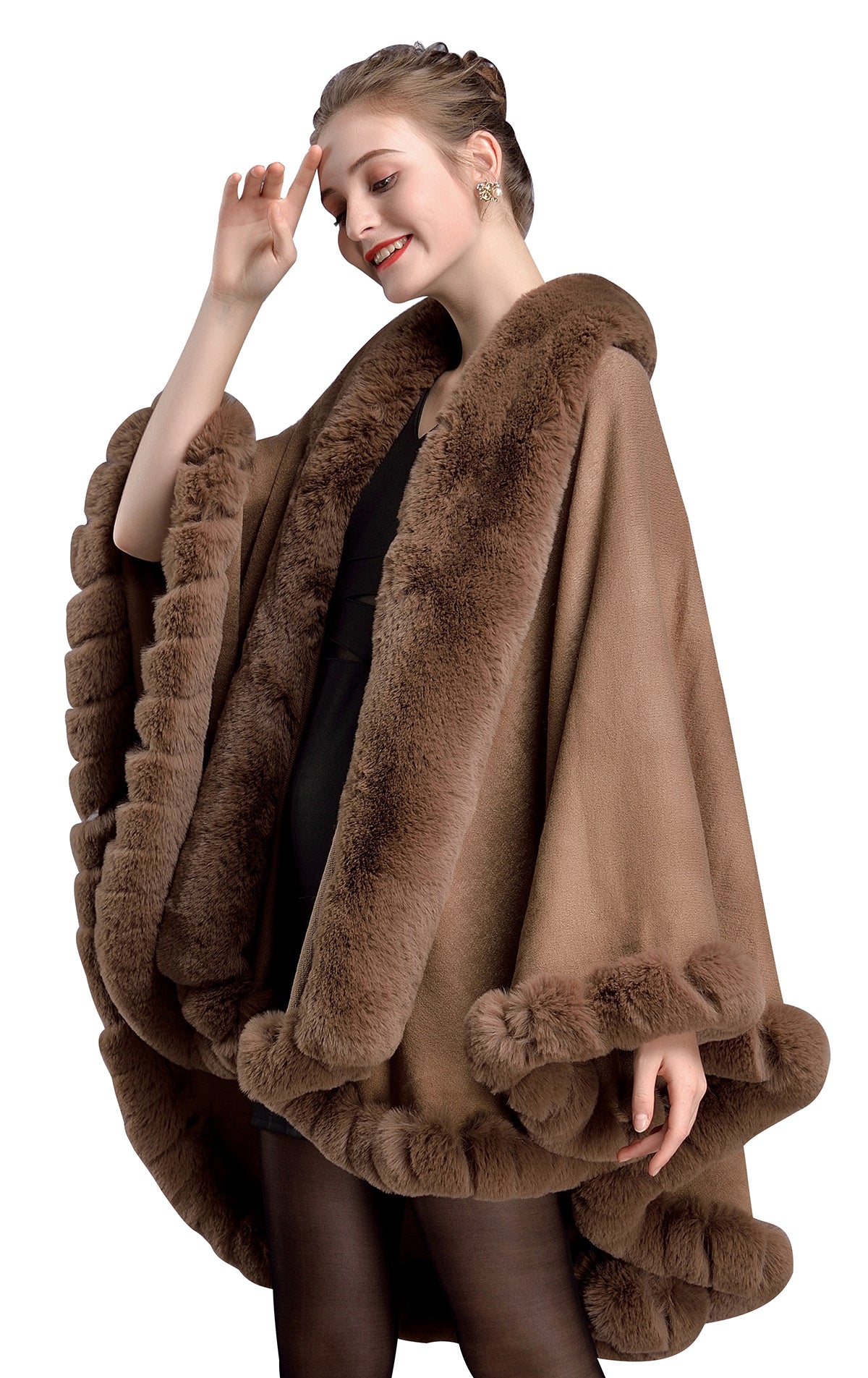 Faux-Fur-Shawl-Fluffy-Wedding-Shawl-Autumn/Winter-Shawl-Woman-Coat-Outer-Fur-Coat-Autumn/Winter-Shawl