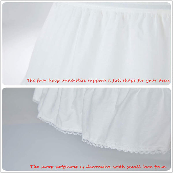 Women'S Petticoat 4 Levels Bubble Skirt Layering Hoopless Tutu Crinoline  Underskirts Short Length Mini Puff