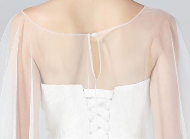 Wedding Cape Lace Bridal Capelet Bolero Cover Up Lace Shawl 1920S Women Shrug Wrap Off White Plus Size More Styles-S82