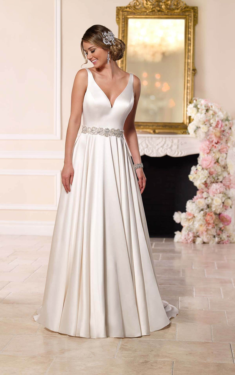 Wedding-Bridal-Petticoat-A-Line-2-Hoops-Underskirt-Slip-For-Women-Long-Dress-Gown-White