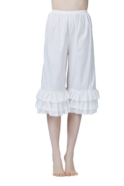 Women’s-Cotton-Bloomer-Renaissance-Victorian-Pantaloons-Costume-Pettipants-with-Lace-Edge