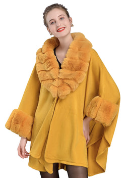 Women's-Winter-Faux-Fur-Shawl-Fine-Coat-Open-Front-Solid-Color-Wedding-Bride-Cardigan-Sweater