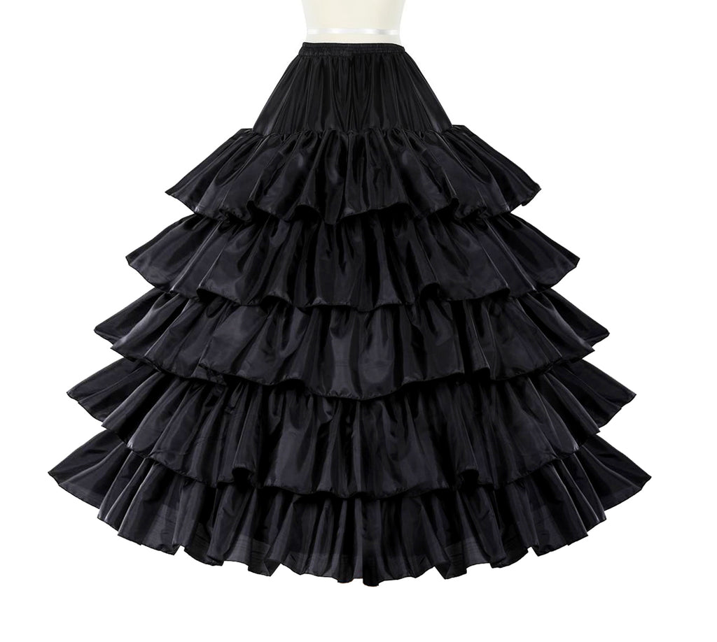 Petticoat Net Fabric-Black