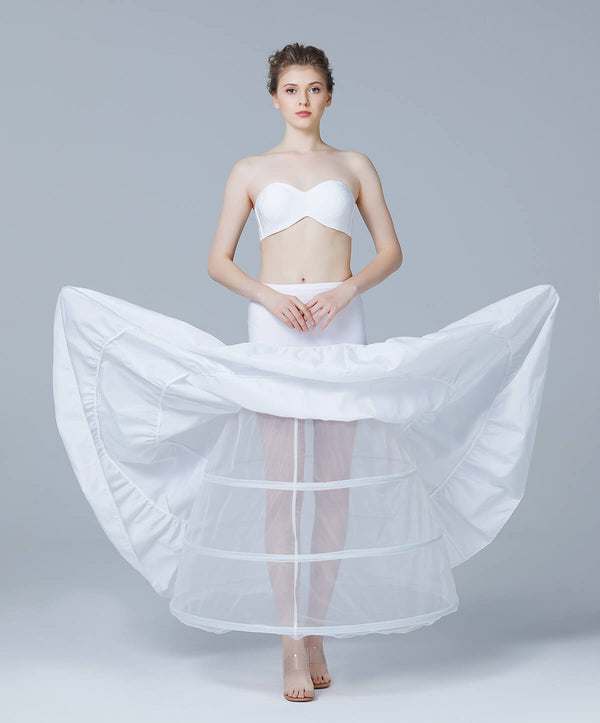 Bellivalini Damen Unterkleid V-Ausschnitt Petticoat BLV50-272 (Beige, XS) :  : Fashion